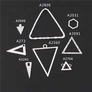 1pc Triangle Charms Hollow Pendants Metal Geometry Jewelry Making DIY Fit DIY Jewelry Accessories Necklace Gifts