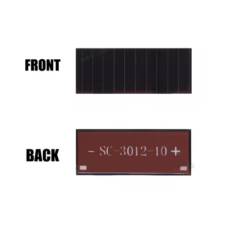 3.7V 2.5μA 30×12mm 10 Sections Indoor Dim Light Solar Panels Solar Cells Amorphous Solar Cells Thin 