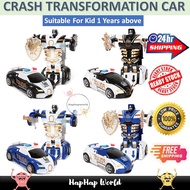 Transformers robot toys car toys Police car toys Police car bumblebee transformers kereta mainan