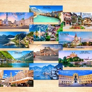 Austria Vienna Gift Souvenir Fridge Magnet Door Gift Food Culture Festivities 10 cm x 5