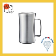 Doshisha Nomi Goro Mega Jokki 1L Dishwasher compatible, insulated, vacuum insulated, silver Beer Jokki