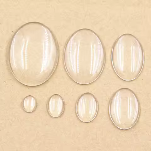 30x40mm 25x35mm 20x30mm 18x25mm 13x18mm 10x14mm 8x10mm Oval Flat Back Transparent Clear Glass Caboch