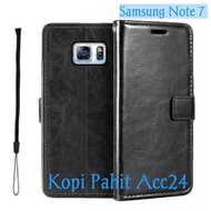 Case Samsung Galaxy Note 7 Note Fe Flip Cover Wallet Sarung Hp Casing Dompet Flip Magnet