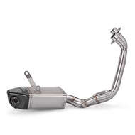 For mt07 2014-2023 Motorcycle Exhaust Full Systems Muffler Modified exhaust mt07 bottom box exhaust