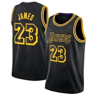 Men's Los Angeles Lakers LeBron James Jersey Black Basketball Jersey