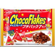 +東瀛go+(短效特價)日清 CHOCO FLAKES 三角包 巧克力風味脆片 7袋入 分享包  日本進口 NISSIN