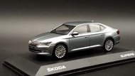 [經典車坊] 1:43 Skoda Superb III Sedan 銀色 1/43 斯科達 昊銳 三代 四門 模型車