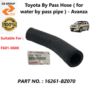 Toyota By Pass Hose ( for water bypass pipe ) - Toyota Avanza ( 16261-BZ070 )