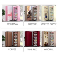 Anti-dust Closed Shoe Rack with Zipper Portable Shoe Rack Shoe Cabinet Size 60 × 30 × 160 Cm