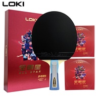 ต้นฉบับ LOKI พายปิงปองค้างคาวแบบมืออาชีพทำจากคาร์บอนไฟเบอร์ด้านนอกไม้เทนนิสนาฬิการูปดาวทั้งหมดพร้อมย