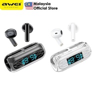 Awei T73 True Wireless Earbuds Sport Gaming Earbuds Earphone Sport Headphone Awei Bluetooth Earbuds
