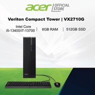 Veriton Compact Tower | VX2710G Intel Core i5-13400/i7-13700 processor | 8GB RAM | 512GB SSD