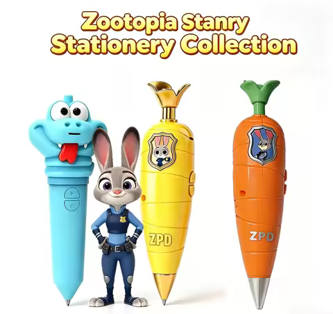 Disney "Zootopia 2" Collector's Edition Carrot Recording Pen | 60 Second Mini Recorder 2-in-1 Gary S