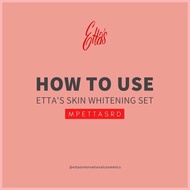 ETTA'S Bleaching Set w/ 1 Box Skin Whitening Powder & 2 Mixing Solution ♂ ❀ ▼