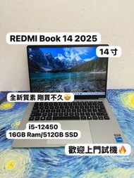 (剛買不久超靚金屬機身🔥紅米筆電）REDMI Book 14  i5-12450H /16GB Ram/128,256,512GB SSD/高清鏡頭/14寸Mon/ Laptop / 電腦 / Not