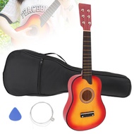 25 Inch Hoàng Hôn màu gỗ Guitar Basswood Đồ Chơi Acoustic Guitar Với Túi Chọn Phụ Tùng Chuỗi