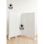 Minimalist Room Divider Screen Synthetic Rattan Room Divider Partition