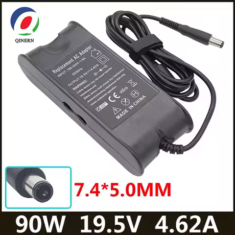 19.5V 4.62A 90W 7.4*5.0mm AC Laptop Charger For Dell E4300 E5410 E6320 E6400 E6430 3521for dell insp