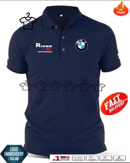 Kids size BMW GS1250 embroidery collared t shirt for boys and girls (KIDZBMD GS1250)