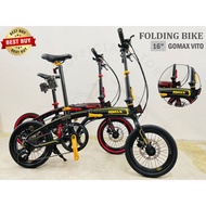 🔥READY STOCK🔥16" 16INCH Folding Bike / Basikal Lipat - GOMAX VITO 1627 ( 9 Speed )