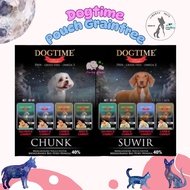 Dogtime Dog Time Grain Free Pouch 85gr (1 BOX = 24 Pcs) Puppy Adult Dog Wet Food