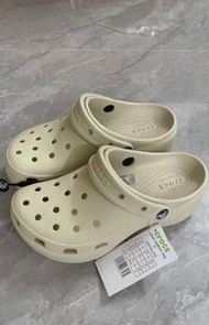 Crocs女鞋卡駱馳洞洞鞋雲朵拖鞋夏季休閑透氣厚底戶外沙灘鞋涼鞋