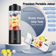 Ready Stock Powerful Portable 6 Cutter Head Blender Juicer Household 530ml  Blender Electric Juice Cup USB Ice Crusher