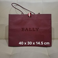 paperbag bally medium original / paper bag bally authentic