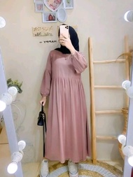 Gamis Kayla Maxy Dress Mat Shakila Pakian Wanita Remaja Dan Dewasa Muslimah Modern Kekinian Kain Ade