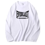 BAJU DEWASA EVERLÄST B0XING UNISEX LONG SLEEVE T-SHIRT 100%COTTON XS-5XL PREMIUM QUALITY 200GSM