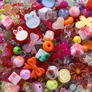 30g/1.06oz 1-3cm Randomly Mixed Acrylic Bead Material Can Be Used To Make Women's Bracelets, Necklac