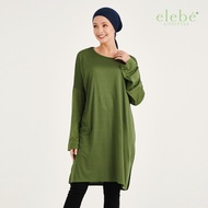 Elya Green Blouse Plus Size Dress | Baju Mengandung Menyusu Muslimah Blause Pregnant - ELYA BLOUSE OLIVE