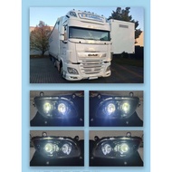 ONE PAIR FITS DAF XF106, DAF CF EURO truck LED Fog Lamp DOUBLE LENS