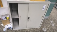 3尺 鋼柜 2層移門文件櫃 書柜 移動層板 可放戶外 w90x90x40cm outdoor steel storage file office cabinet 大量鋼文件櫃