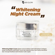 Whitening Night cream Ms Glow - Krim malam whitening ms glow
