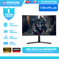 Viewplus MX-32CH 31.5"  1920x1080 1ms 240Hz Curved HDMI Gaming Monitor