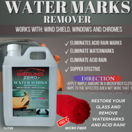 Ground Zero Water marks remover(acid rain remover)1L glass care water marks acid rain remover remove