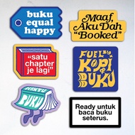 Aesthetic Cool Sticker Love Reading Buku Slang Quotes by Rated Studio