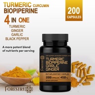 Turmeric Ginger Garlic Black Pepper 4in1 Kapsul Kunyit Lada Hitam