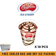 [Bundle of 18 cups] Magnolia Sundae Cup Ice Cream with FREE Cooler Bag and Dry Ice