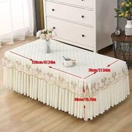 27.56x47.24 Inch Coffee Table Dust Cover, Lace Tablecloth Covers For Tea/Dining Table, Sofa, TV Cabi