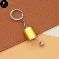 BL Creative Car 6 Speed Gearbox Gear Head Keychain Manual Transmission Lever Metal Key Ring Car Refi