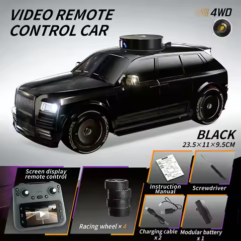 911S RC Cars with 4K HD Camera Screen Camera Lifting Design LED Lighting Drift HD Video Kids RC Prof