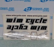 Decal Sticker Stiker Sepeda Wim Cycle 20 Speed MTB Hybrid Roadbike Balap Jadul BMX Mini Anak Jengki 