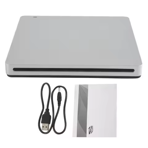 AT42 External 3D Blu Ray DVD Drive,USB 3.0 and Type-C Blu Ray CD DVD Drive Player Ultra Slim Slot-in