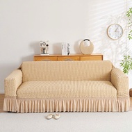 Ga Bọc Ghế Sofa Đơn Bọc Ghế Sofa Băng Bọc Ghế Sofa 1 2 3 4 Chỗ Ngồi Vải Ô Vuông Nhật - Hịn Decor