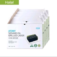 Atomy Grilled Seaweed Laver Sesame Oil Natural Sea Salt ( 1 pack 4.5g )