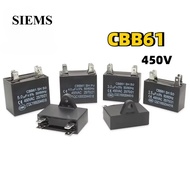 CBB61 start capacitor 450V Air conditioning External fan capacitor 1UF-12UF 1.5UF 2UF 3UF 4.5UF 6UF 