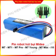 Pin robot hút bụi Midea M7 - M71 - M7 Pro - M7 Young - M7 Max - i10 - 6000mAh bảo hành 3 tháng