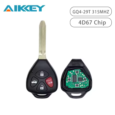 Remote Car Key Fob 315MHZ GQ4-29T 4D67 Chip for Toyota Corolla Avalon 2008 2009 2010 2011 2012 Contr